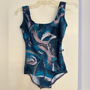 Abstract Swirl One-Piece Swimsuit